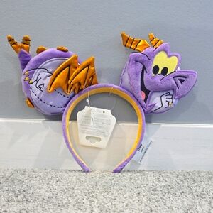 Disney Parks Figment Cosplay Purple & Orange Plush Headband NWT